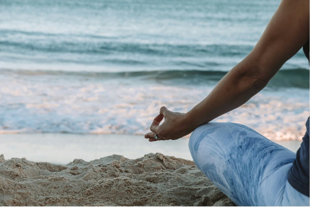 Mindful yoga oefening